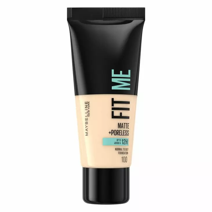 Fit Me Matte & Poreless Foundation 100 Warm Ivory 30ml - Meikkivoiteet - 24100011 - 1
