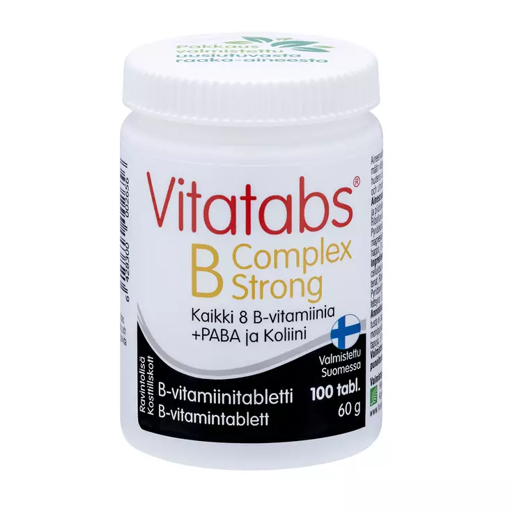 Vitatabs B-Complex Strong 100 tabl. / 60 g - Ravintolisät - 81000021 - 1