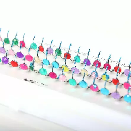 KORISTEKUITU | VÄRIKÄS DIAMOND + GLITTER TURKOOSI - Ripsikuidut - 18500102 - 1