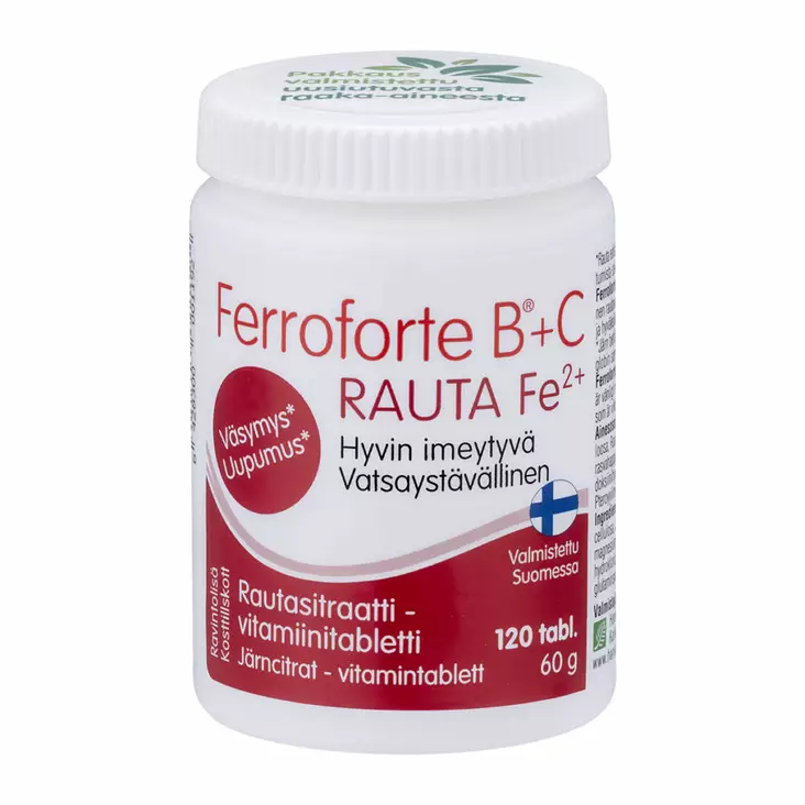 Ferroforte B+ C 120 tabl. / 60g - Ravintolisät - 81000029 - 1