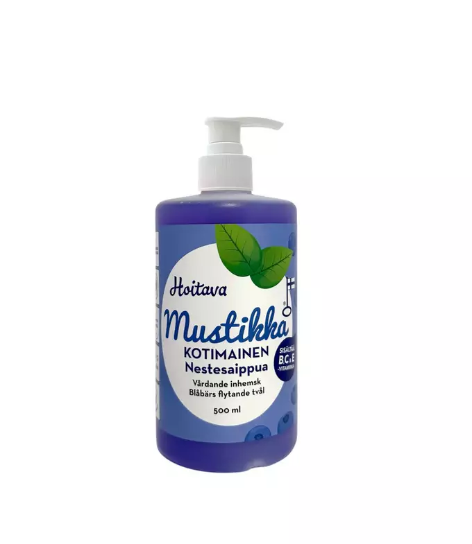 Hoitava Mustikka nestesaippua 500ml - Vartalonhoito - 17600039 - 1